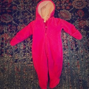 Infant hooded snowsuit